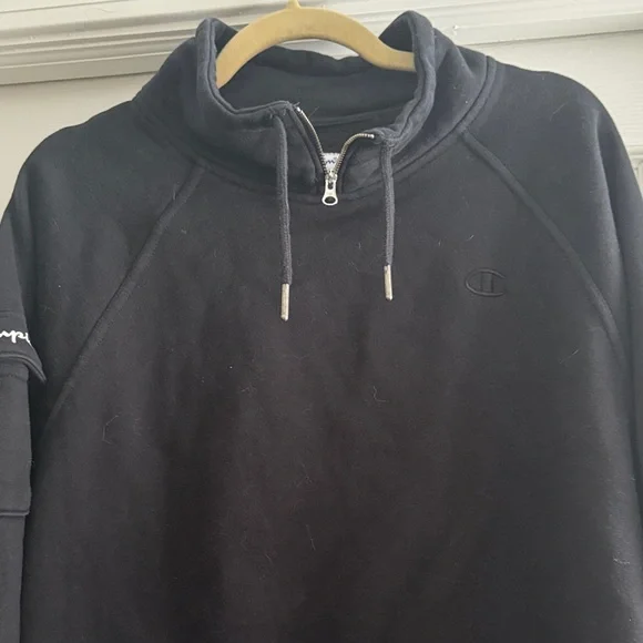 Champion Swearshirt Cropped 1/4 Zip Collar - XL - Picture 6 of 6